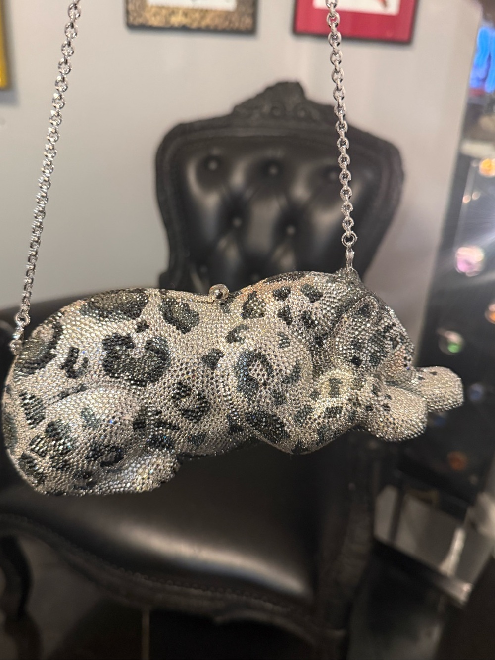 Judith Leiber Wildcat Snow Leopard - Picture 8 of 12